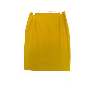 Piazza Sempione Mustard Yellow Skirt Sz 42